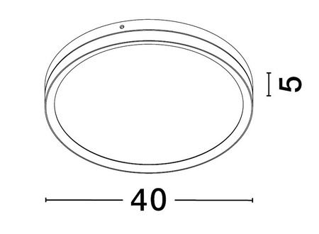 Luces Exclusivas lampa sufitowa LED Bane Ø 40 cm 31W 1916lm 3000K IP20 czarno/złota LE43228