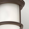 Quintiesse plafon łazienkowy Hadrian E27 brązowy IP44 QN-HADRIAN-MINI-F-OZ-OPAL