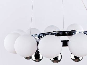 Azzardo żyrandol / lampa wisząca Esperanza 12xG9 biała/chrom AZ0095