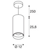 SLV lampa wisząca LED Numinos Dali XL 36W 3530lm 3000K 24° ściemnialna biała Ø12cm 1005786
