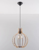 Sollux lampa wisząca Arancia E27 drewniana SL.0391