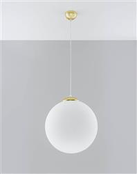 Sollux lampa wisząca Ugo 40 E27 biało/złota SL.0717
