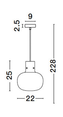 Luces Exclusivas lampa wisząca Padre Ε27 złota LE42633