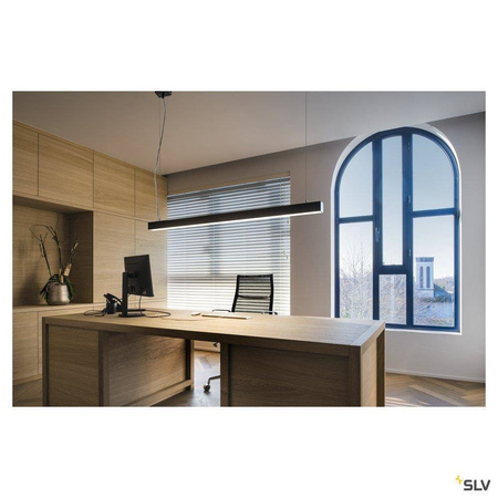 SLV lampa wisząca LED Q-Line Dali Single 47W 3700lm 3000K ściemnialna czarna 1001309