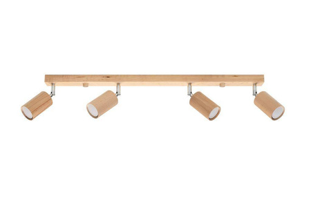 Sollux plafon (reflektorek) Berg 4 4xGU10 drewniany SL.1042
