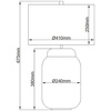 Quintiesse lampka biurkowa Sola 2xE27 + GX53 niebieska QN-SOLA-TL-L-BLU