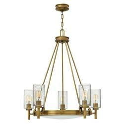 Elstead żyrandol / lampa wisząca Collier 5xE27 mosiężna HK-COLLIER5