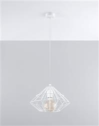 Sollux lampa wisząca Umberto E27 biała SL.0293