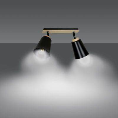 Emibig kinkiet (reflektorki) Atlas 2 2xE27 czarny 725/2