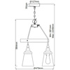 Quintiesse lampa wisząca Loras 3xE27 chrom QN-LORAS3