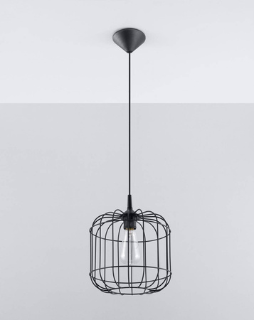 Sollux lampa wisząca Celta E27 czarna SL.0296