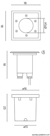 Su-ma oczko chodnikowe (najazdowe) Pabla E27 stalowe IP67 M4030