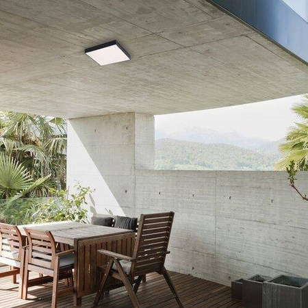 Rabalux plafon zewnętrzny LED Tartu 24W 2500lm 2800/6000K czarno/biały IP44 7900