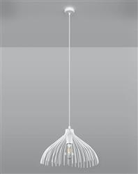 Sollux lampa wisząca Umb E27 biała SL.0664