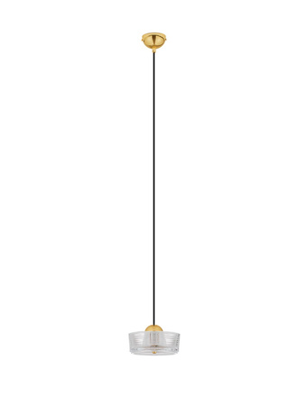 Luces Exclusivas lampa wisząca LED Espinar Ø 16 cm 6W 394lm 3000K IP20 złota LE44497