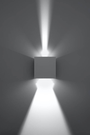 Sollux kinkiet zewnętrzny LED Luca 6W 600lm 3000K biały IP54 SL.0544