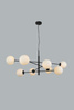 Azzardo żyrandol / lampa wisząca Oviedo 8 8xG9 czarna AZ4422
