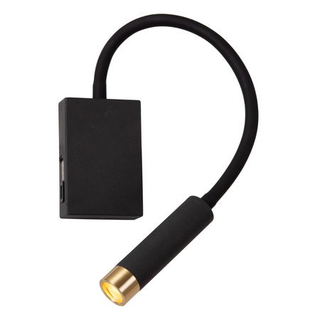 Lucide kinkiet Alec LED G9 1x3W 2700K czarny 03246/03/30