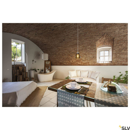 SLV lampa wisząca Para Cone GU10 biała Ø13,5cm 1006160