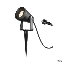SLV reflektor dogruntowy Samrina GU10 czarny IP65 1004757