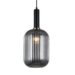 Italux lampa wisząca Antiola E27 czarna PND-5588-1L-BK+SG
