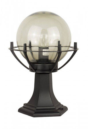 Su-ma lampa stojąca zewnętrzna Kule z koszykiem 200 E27 czarna/patyna 39cm IP43 K 4011/1/KPO FU
