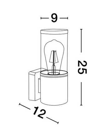 Luces Exclusivas lampa stojąca zewnętrzna LED Acapulco E27 1x12W IP65 wys. 25 cm szara LE73510