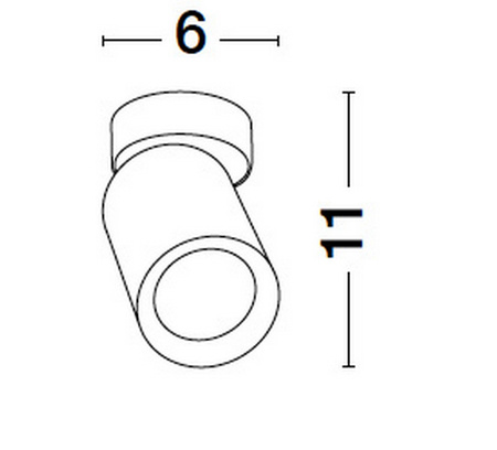 Luces Exclusivas lampa sufitowa LED Galvez GU10 1x10W IP20 czarna LE44405