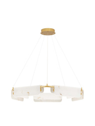 Luces Exclusivas lampa wisząca LED Mairana ściemnialna Ø 93 cm 45W 2707lm 3000K IP20 złota LE44617