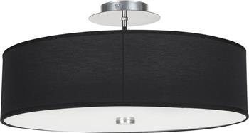 Nowodvorski plafon Viviane 3xE27 Ø50cm czarny 6390