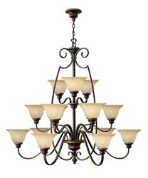 Elstead żyrandol / lampa wisząca Cello 15xE27 brązowa HK-CELLO15