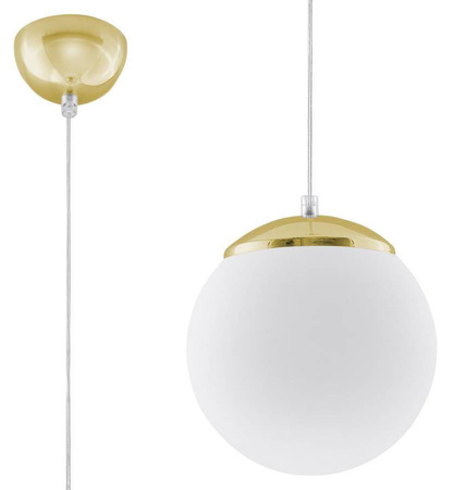 Sollux lampa wisząca Ugo 20 E27 biało/złota SL.0715