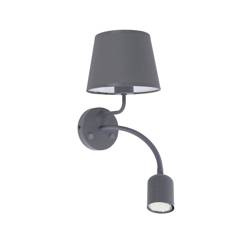 TK Lighting kinkiet Maja Gray E27 + GU10 szary 2536