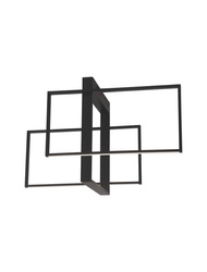 Luces Exclusivas lampa sufitowa LED Baldo 26W 3772lm 3000K IP20 czarna LE43579