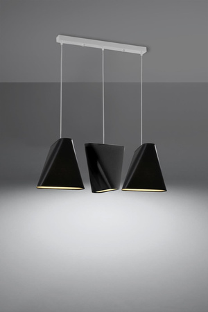Sollux lampa wisząca Blum 3 3xE27 czarna SL.0772
