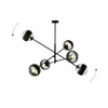 Emibig żyrandol / lampa wisząca Linear 6 6xE14 czarna 1168/6