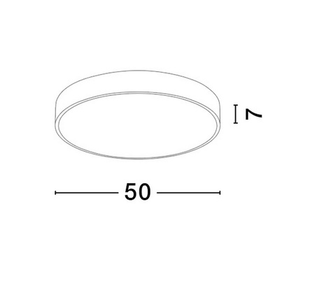 Luces Exclusivas lampa sufitowa LED Gesell Ø 50 cm 30W 3353lm 3000K IP20 czarna LE44409