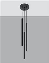 Sollux lampa wisząca Pastelo 3p G9 czarna SL.0471