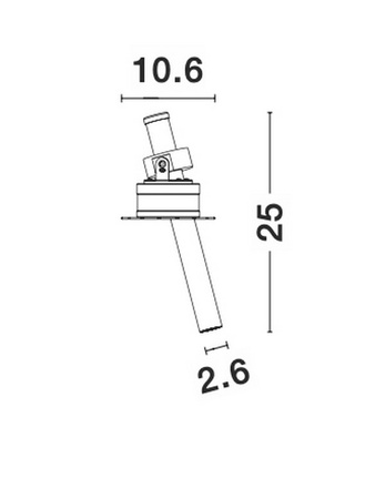 Luces Exclusivas oprawa sufitowa wpuszczana LED Pelique 6W 740lm 3000K IP20 biała LE65133