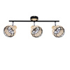 Candellux plafon (reflektorki) Tajga 3xE14 czarno/drewniany 93-12227