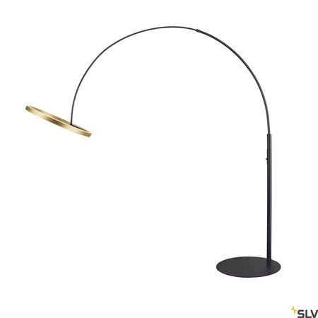 SLV lampa podłogowa LED One Bow 22W 1200lm 2700/3000K czarno/złota 232cm 1006350