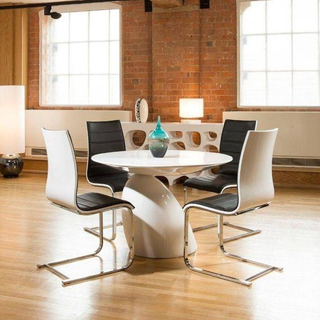 King Home stół Fungo Grande biały włókno szklane JH-064-1