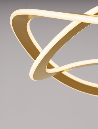 Luces Exclusivas lampa wisząca LED Jauja ściemnialna 87W 3141lm 3000K IP20 złota LE44328