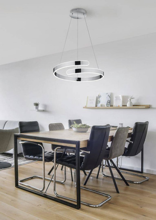 RL lampa wisząca LED Parma 37W 4500lm 4000K srebrna ściemnialna R37071106