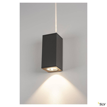 SLV kinkiet zewnętrzny LED Big Theo Wall 29W 2130lm 3000K antracytowy IP44 234515
