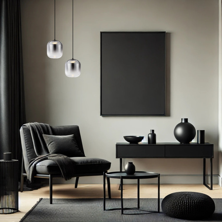 Luces Exclusivas lampa wisząca LED Anuco Ø 14 cm 3W 478lm 3000K IP20 czarna LE44610