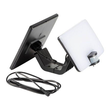 Kanlux naświetlacz solarny LED z czujnikiem ruchu FL Solnar SLR 8W 800lm 4000K czarny IP54 36548