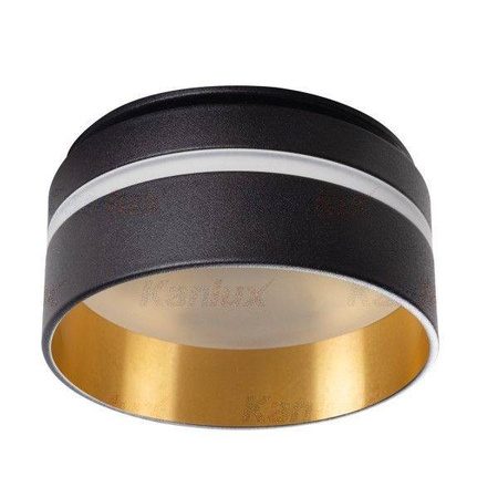 Kanlux oprawa sufitowa wpuszczana Govik Gx5,3/GU10 czarno/złota 29234