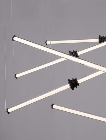 Luces Exclusivas lampa wisząca LED Urubicha ściemnialna 79W 6467lm 3000K IP20 czarna LE44692