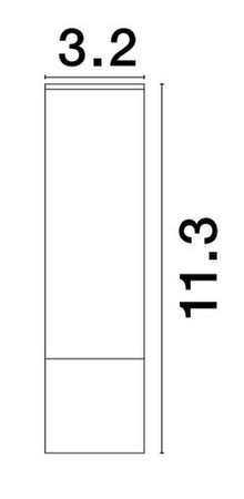 Luces Exclusivas lampa sufitowa LED Acatlan Ø 3,2 cm 5W 335lm 3000K IP20 czarna LE61647